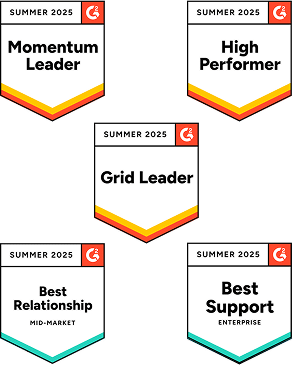 G2 Summer 2025 badges